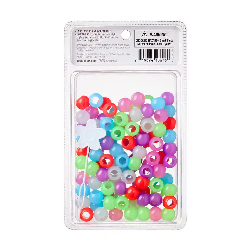RED by KISS Glow In The Dark Hair Beads - Image 62