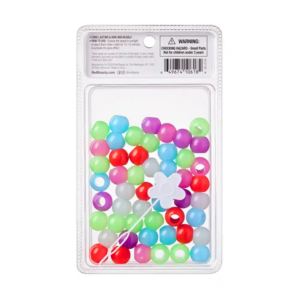 RED by KISS Glow In The Dark Hair Beads - Image 64