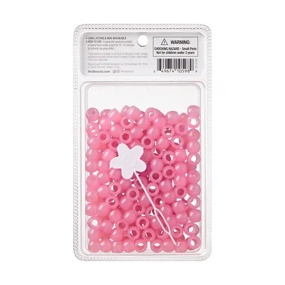 RED by KISS Glow In The Dark Hair Beads - Image 9