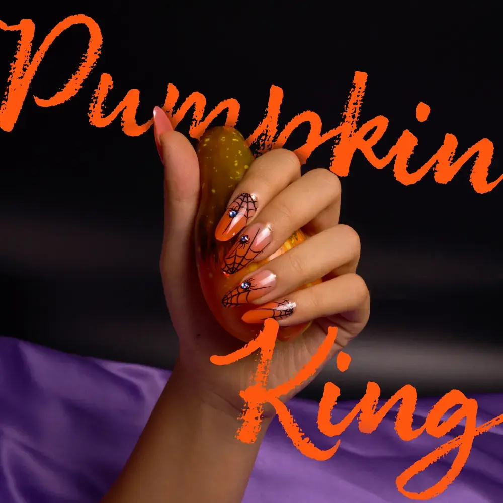 Gold Finger Glow In The Dark Halloween Glue-On Nails - Image 11