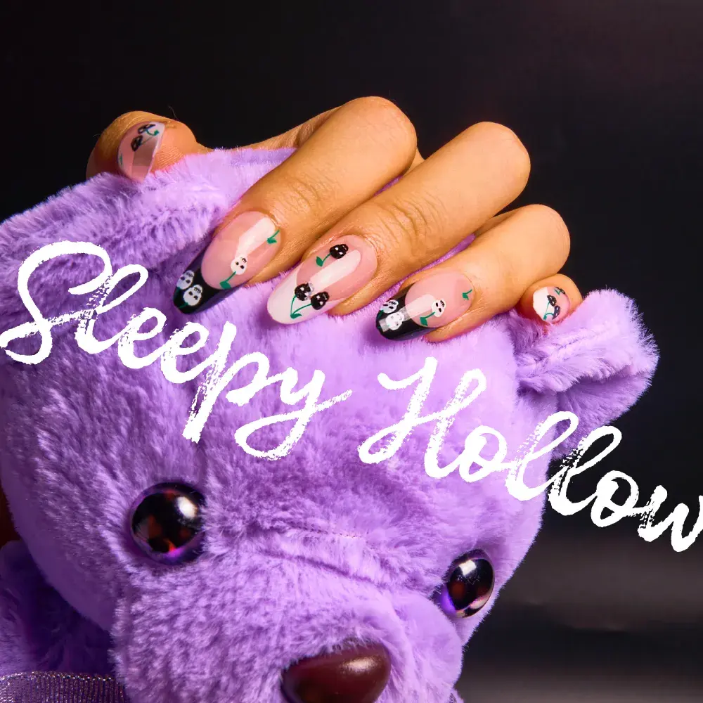 Gold Finger Glow In The Dark Halloween Glue-On Nails - Image 21
