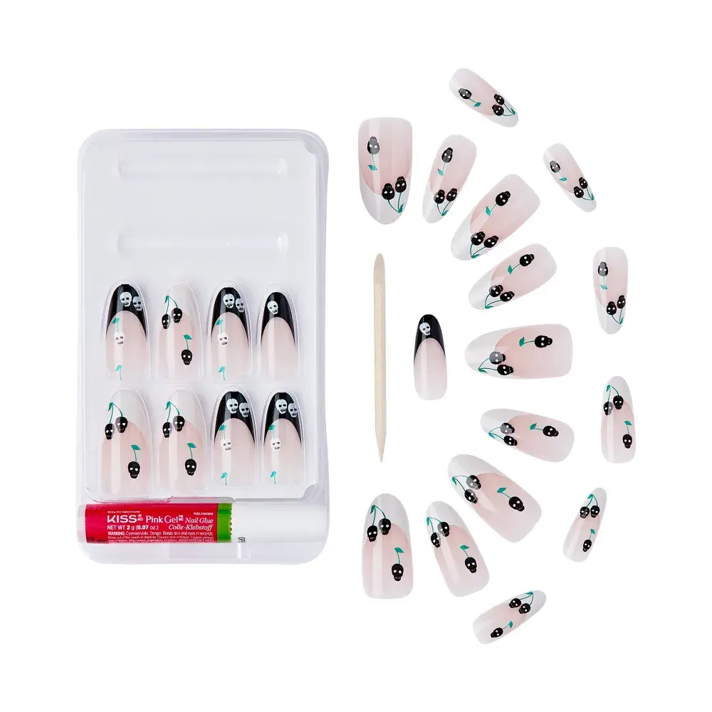 Gold Finger Glow In The Dark Halloween Glue-On Nails - Image 25