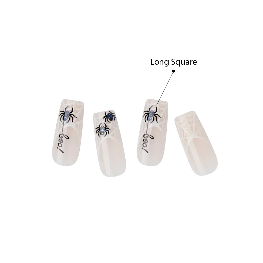 Gold Finger Glow In The Dark Halloween Glue-On Nails - Image 54