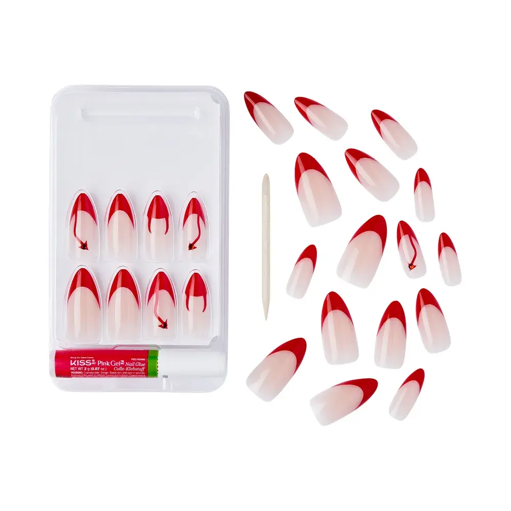 Gold Finger Glow In The Dark Halloween Glue-On Nails - Image 6