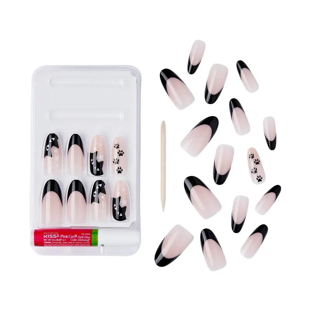 Gold Finger Glow In The Dark Halloween Glue-On Nails - Image 65