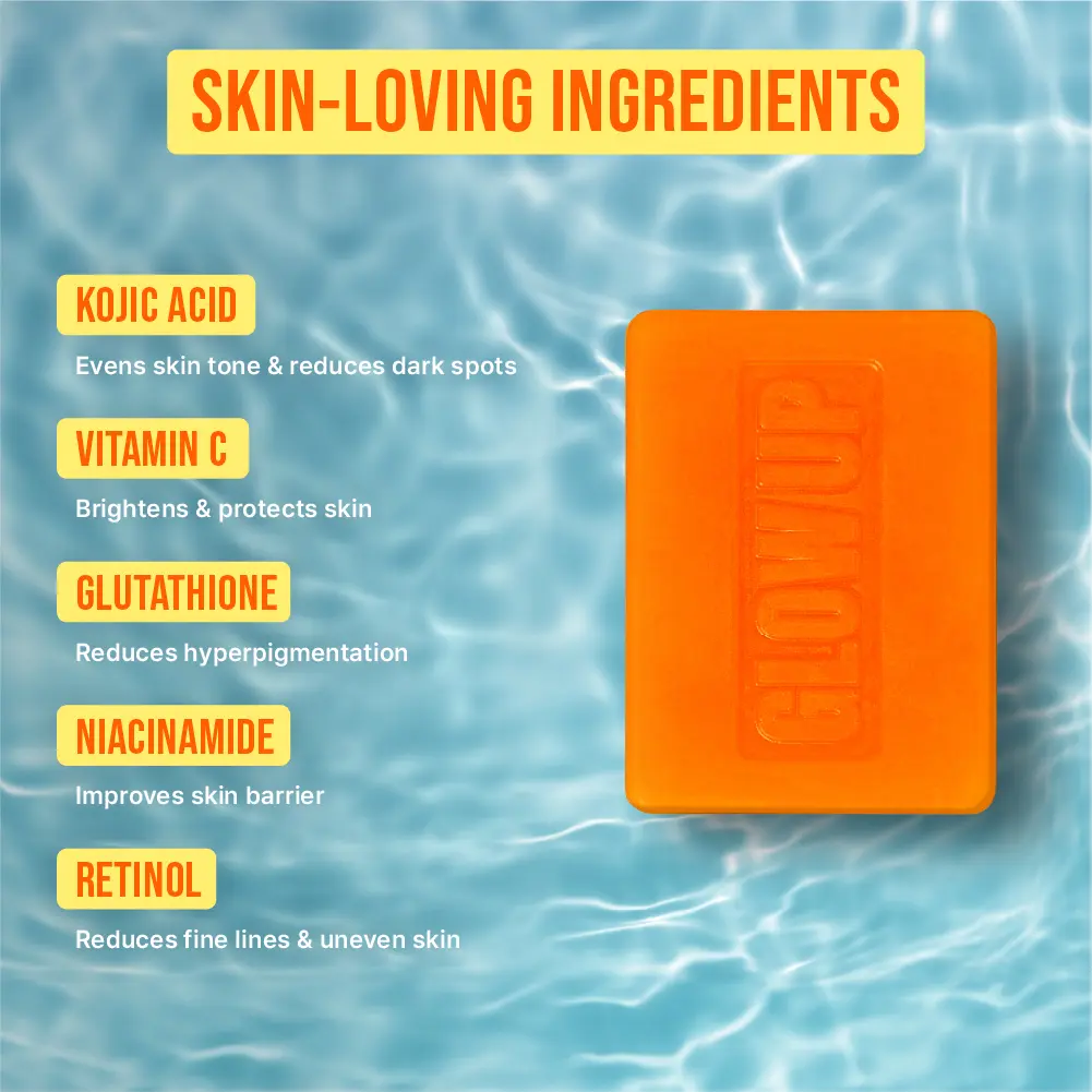 RED by KISS Glow Up Brightening Bar Soap Kojic Acid & Turmeric for Dark Spots - Image 13