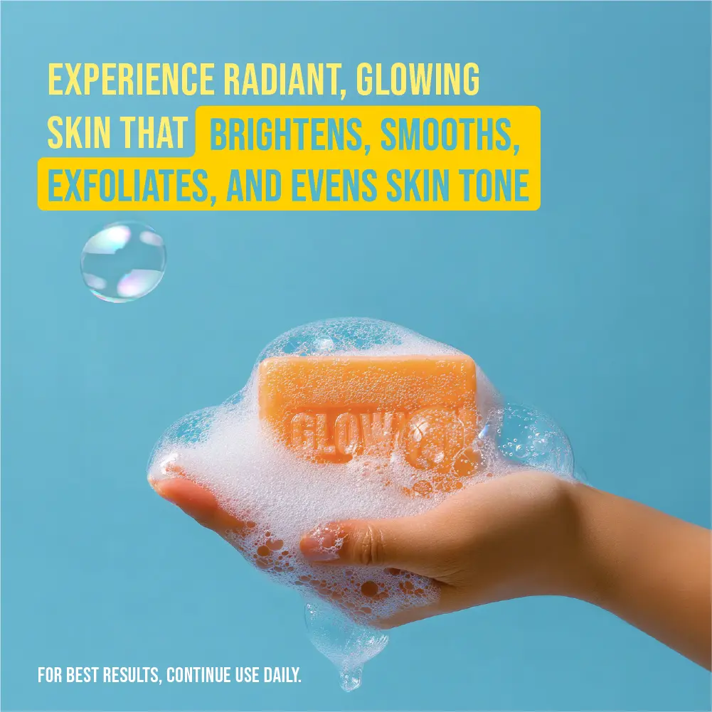 RED by KISS Glow Up Brightening Bar Soap Kojic Acid & Turmeric for Dark Spots - Image 2