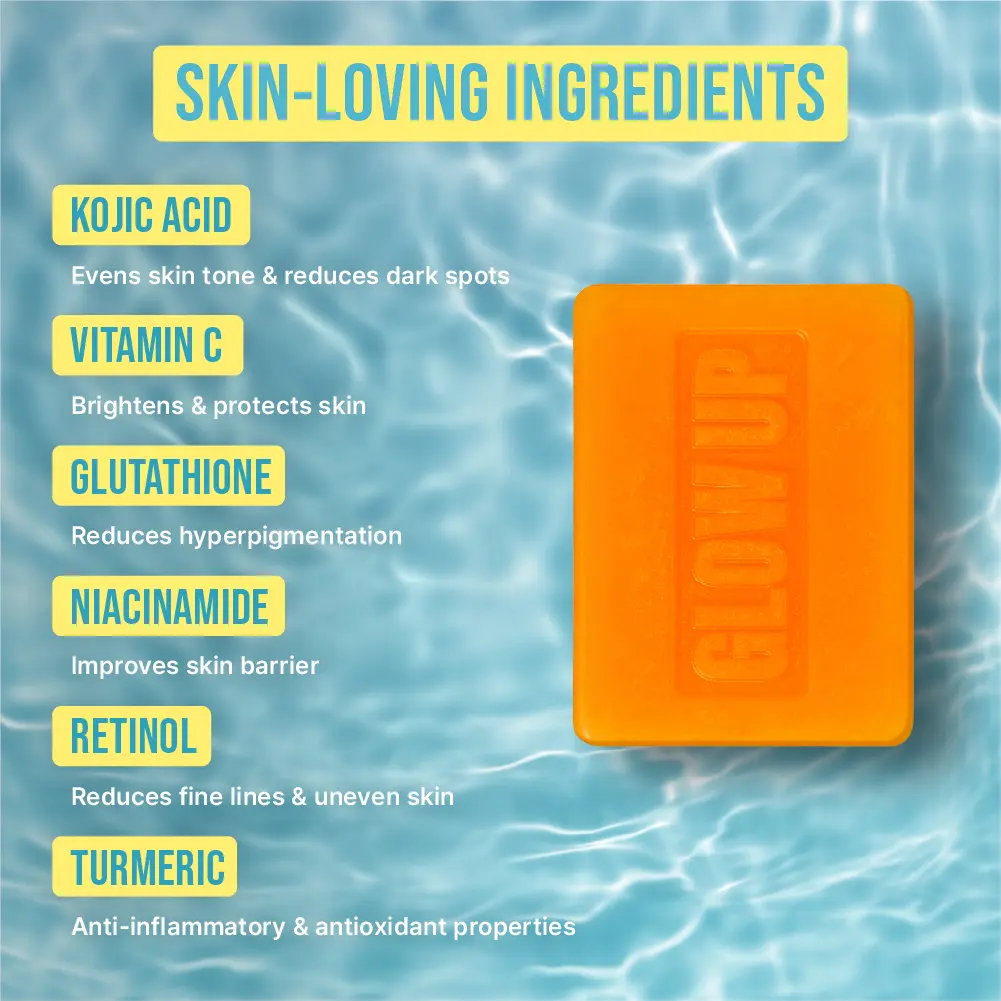 RED by KISS Glow Up Brightening Bar Soap Kojic Acid & Turmeric for Dark Spots - Image 4