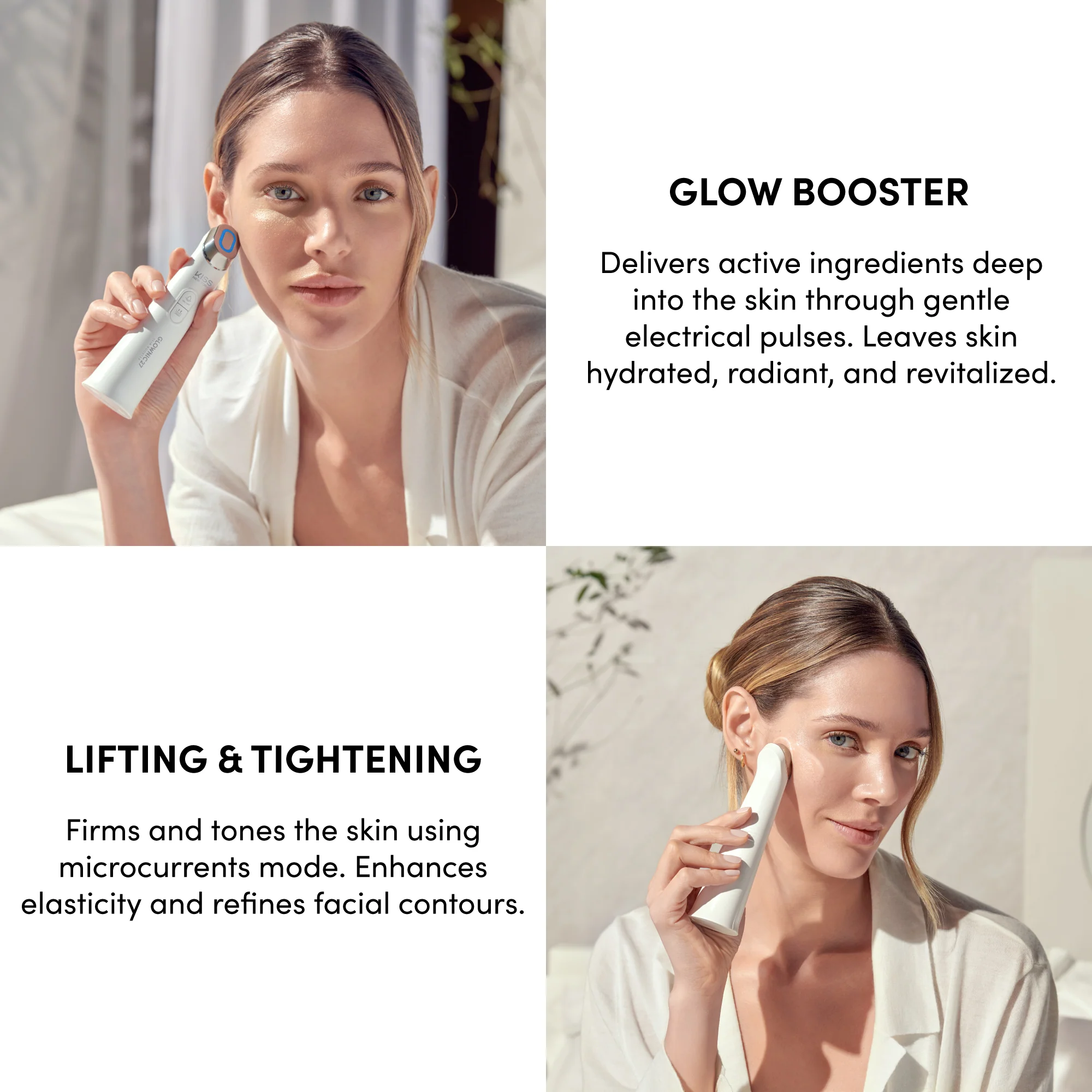 Kiss New York Glownic27 Kit Microcurrent Facial Device with Full Size Vita Serum – Electroporation Facial Skin Booster for Absorption & Firming - Image 15