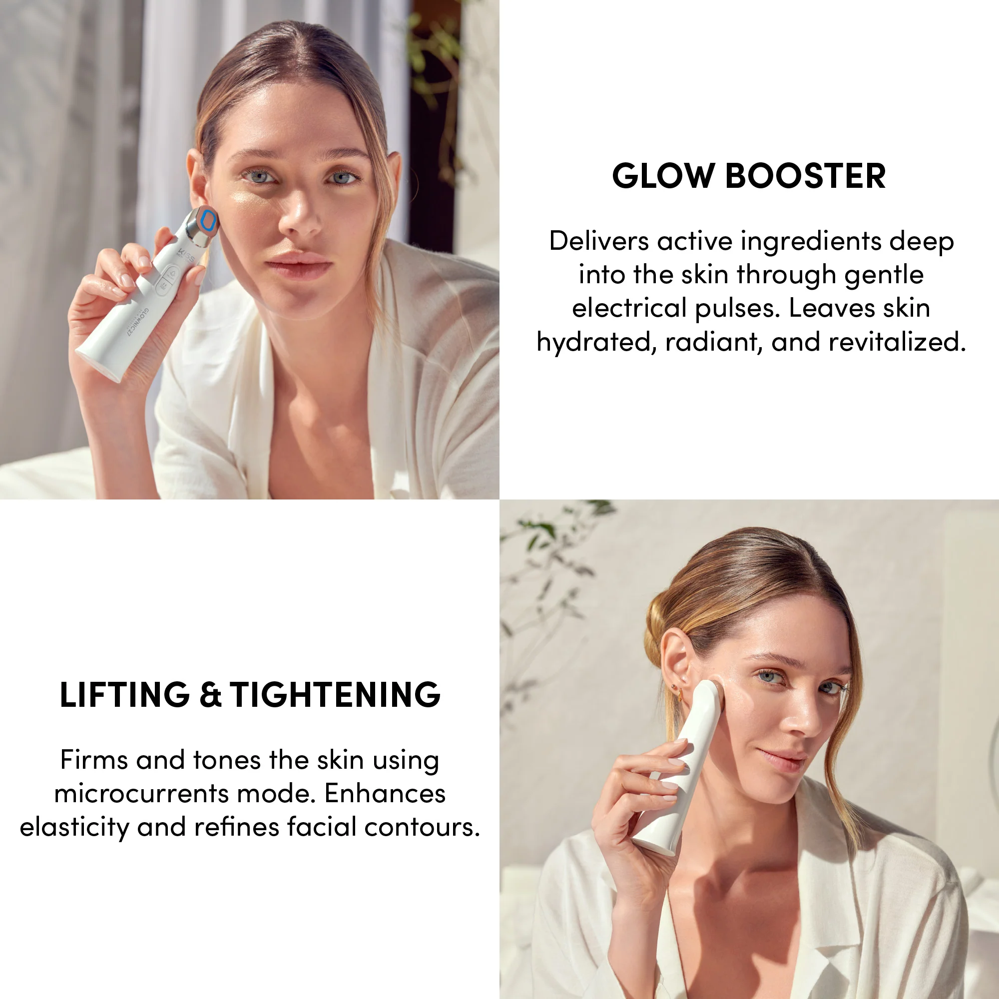 Kiss New York Glownic27 Microcurrent Facial Device – Electroporation Facial Skin Booster for Absorption & Firming - Image 11