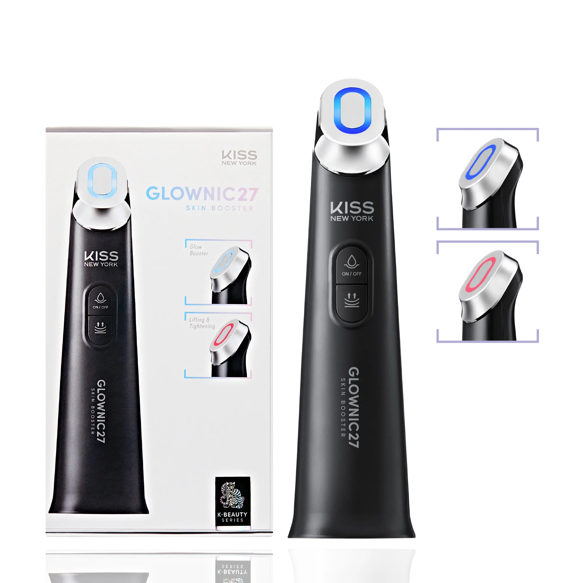 Kiss New York Glownic27 Microcurrent Facial Device – Electroporation Facial Skin Booster for Absorption & Firming - Image 8