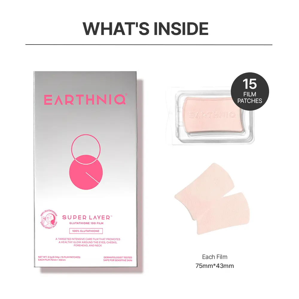EARTHNIQ Glutathione Brightening Mask Film – Korean Vegan Skincare for Total Radiance, Hydration & Even Skin Tone - Image 10