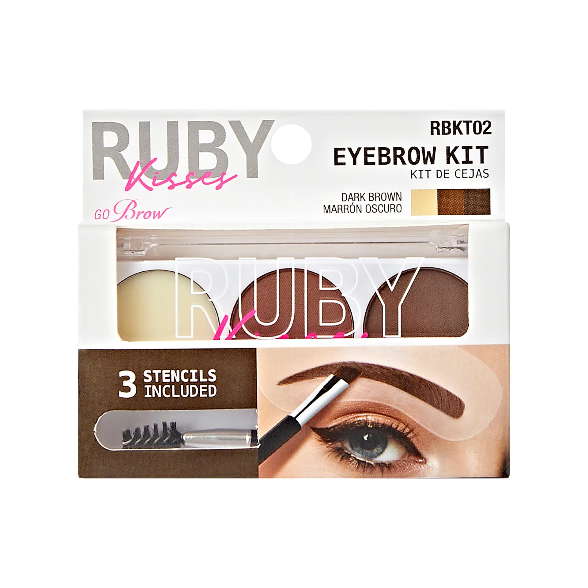 Ruby Kisses Go Brow Eyebrow Kit - Image 2
