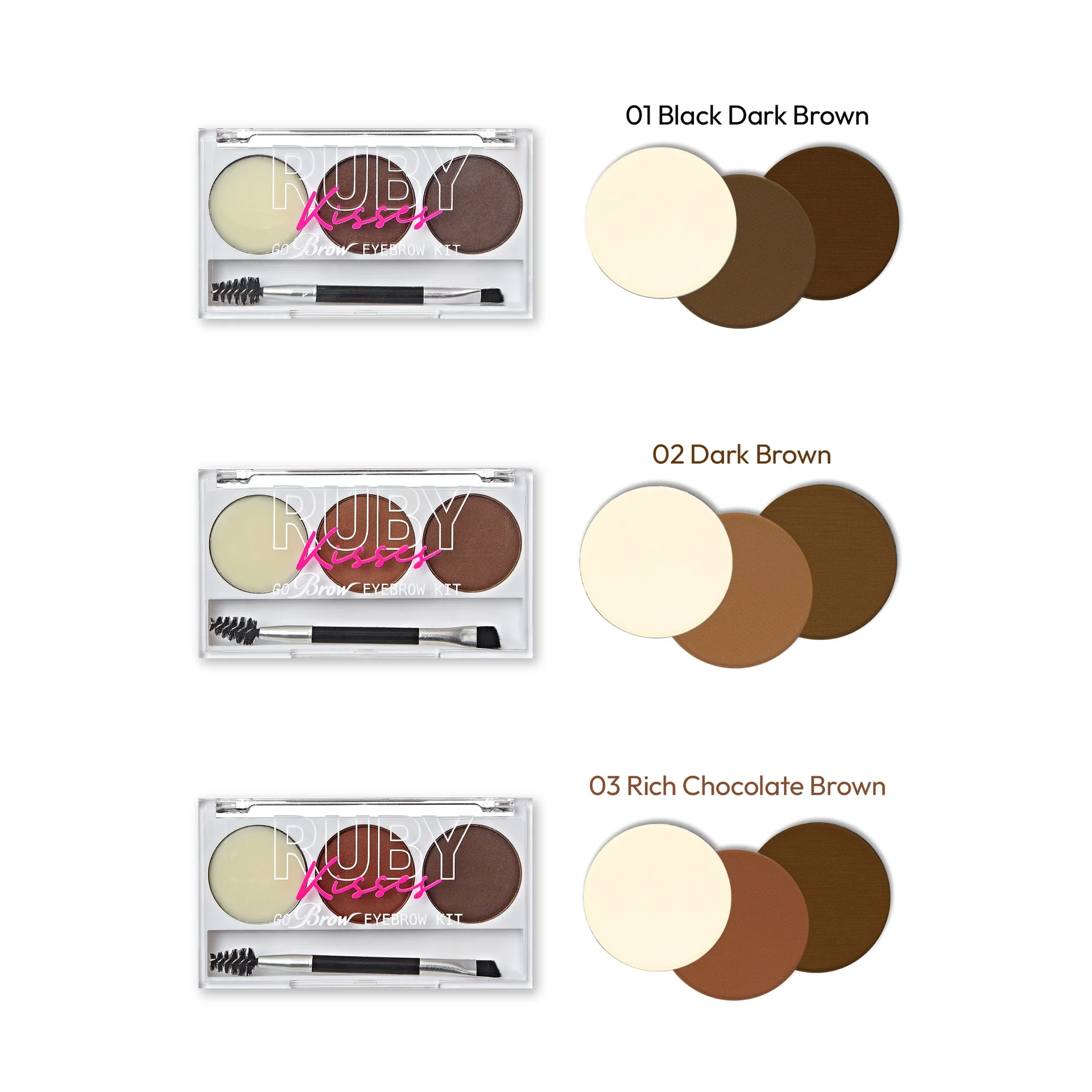 Ruby Kisses Go Brow Eyebrow Kit - Image 20