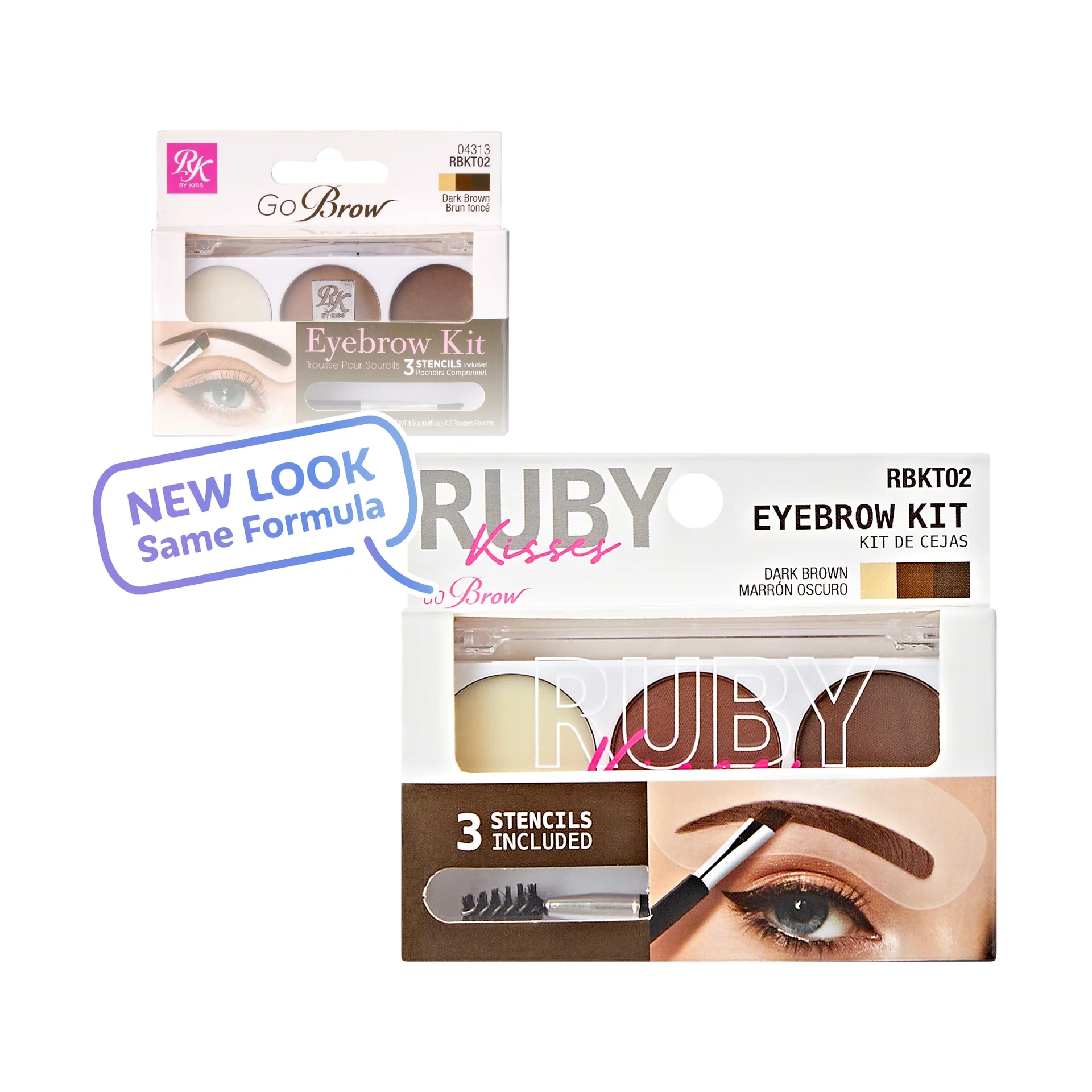 Ruby Kisses Go Brow Eyebrow Kit - Image 6