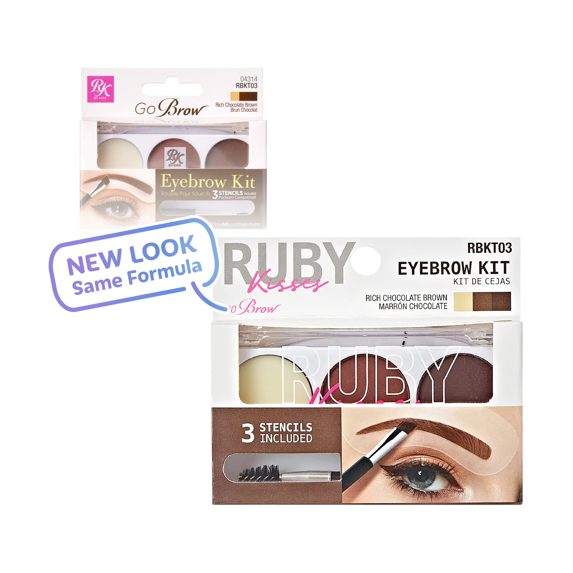 Ruby Kisses Go Brow Eyebrow Kit - Image 7