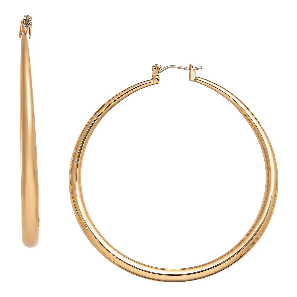 RED by KISS Gold / Silver Plated Hollow Hoop Earrings - Image 13