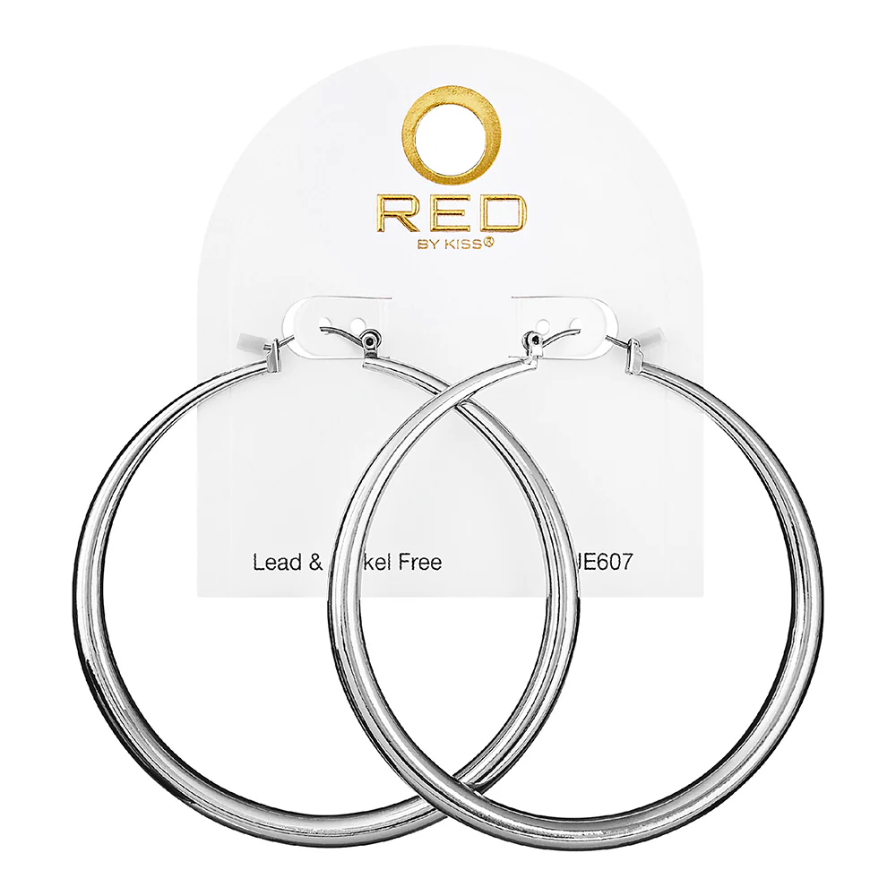 RED by KISS Gold / Silver Plated Hollow Hoop Earrings - Image 38