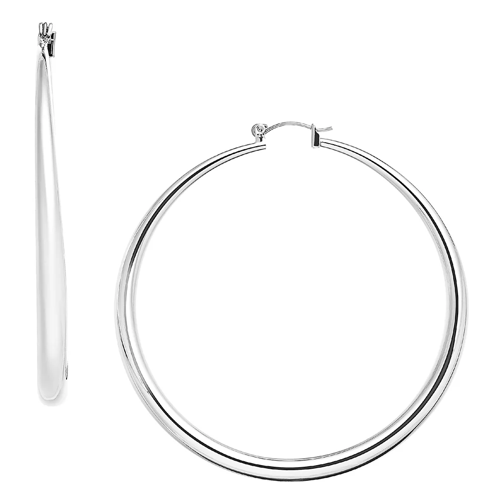 RED by KISS Gold / Silver Plated Hollow Hoop Earrings - Image 40