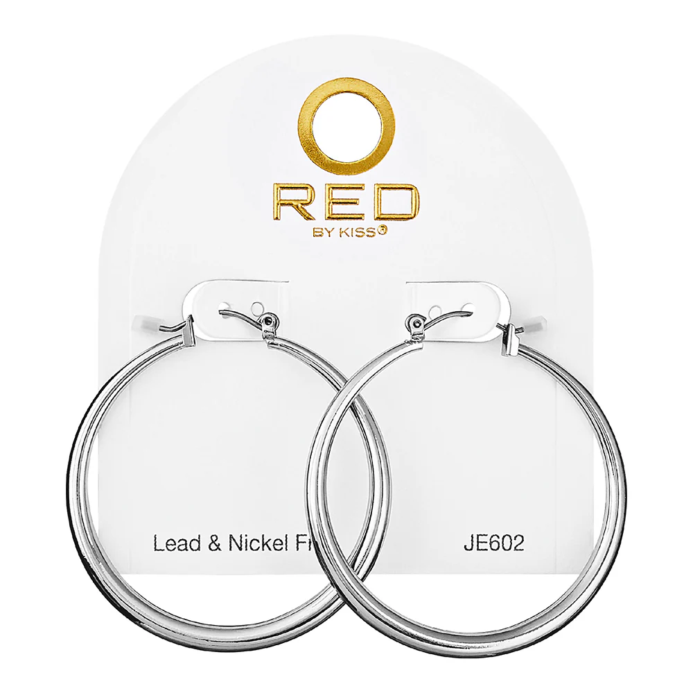 RED by KISS Gold / Silver Plated Hollow Hoop Earrings - Image 47