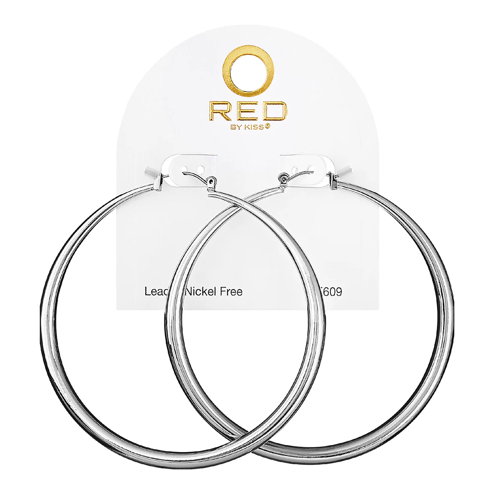 RED by KISS Gold / Silver Plated Hollow Hoop Earrings - Image 49