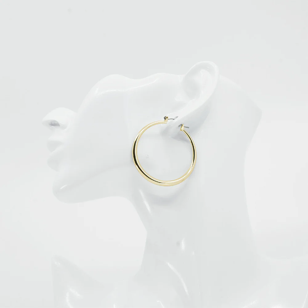 RED by KISS Gold / Silver Plated Hollow Hoop Earrings - Image 54