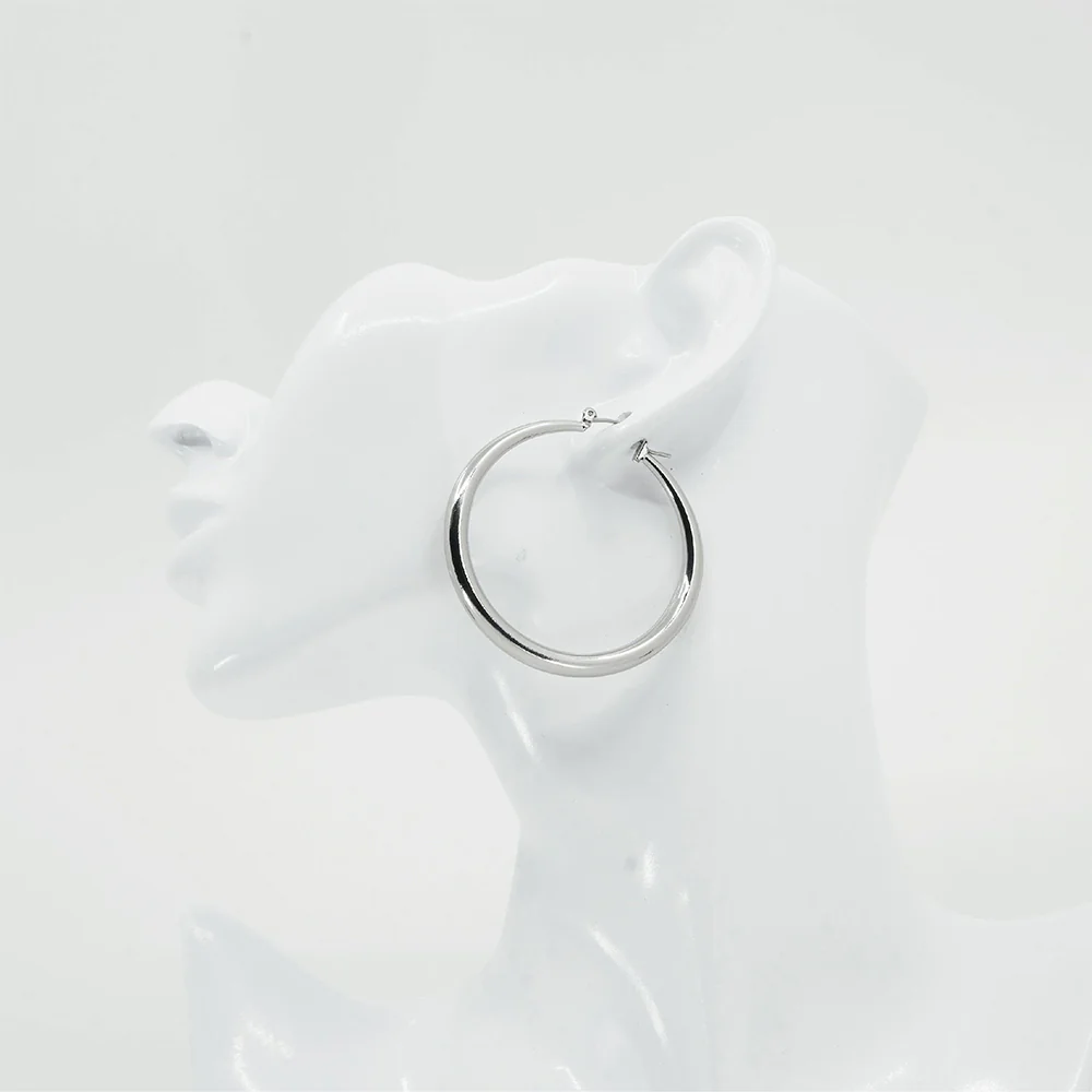 RED by KISS Gold / Silver Plated Hollow Hoop Earrings - Image 8