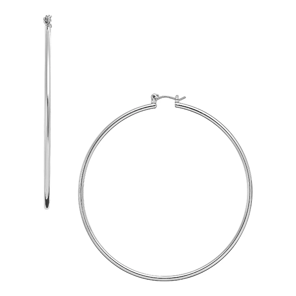 RED by KISS Gold / Silver Plated Pincatch Hoop Earrings - Image 14