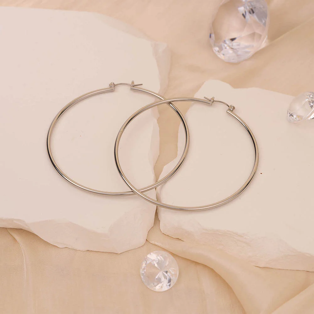 RED by KISS Gold / Silver Plated Pincatch Hoop Earrings - Image 20