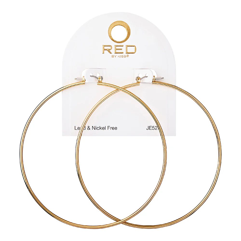 RED by KISS Gold / Silver Plated Pincatch Hoop Earrings - Image 23