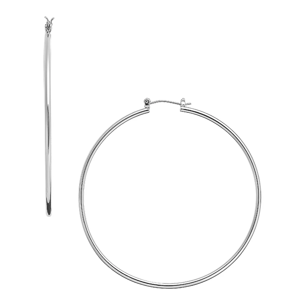 RED by KISS Gold / Silver Plated Pincatch Hoop Earrings - Image 26