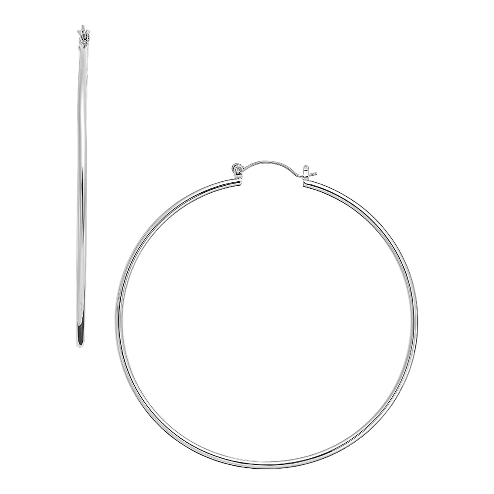 RED by KISS Gold / Silver Plated Pincatch Hoop Earrings - Image 28