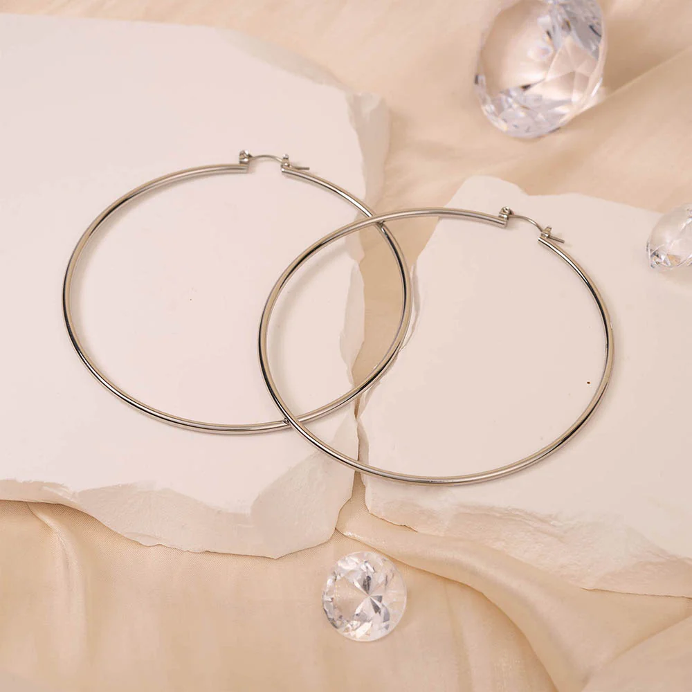 RED by KISS Gold / Silver Plated Pincatch Hoop Earrings - Image 34