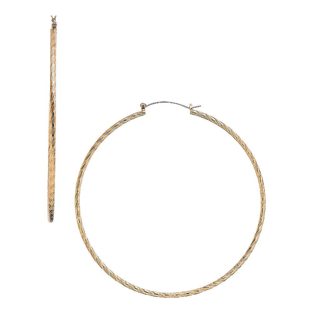 RED by KISS Gold / Silver Plated Pincatch Hoop Earrings - Image 37