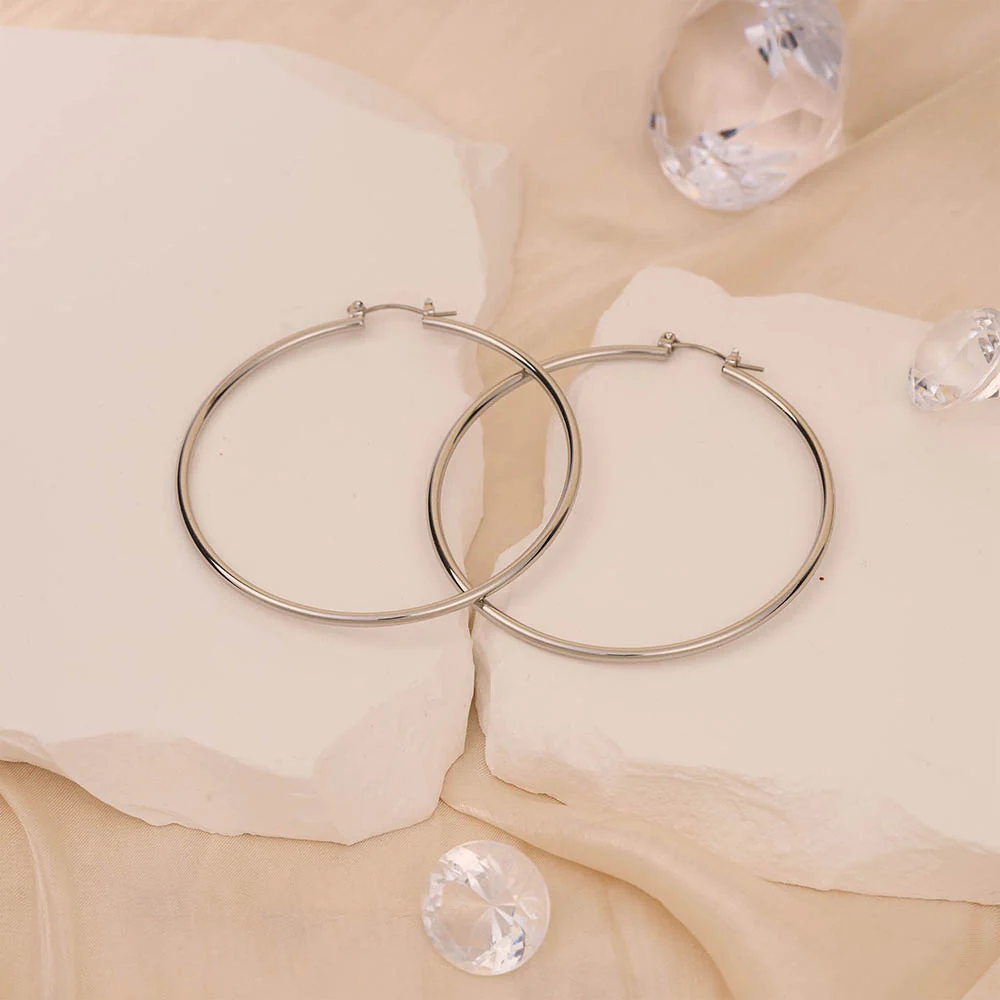 RED by KISS Gold / Silver Plated Pincatch Hoop Earrings - Image 41