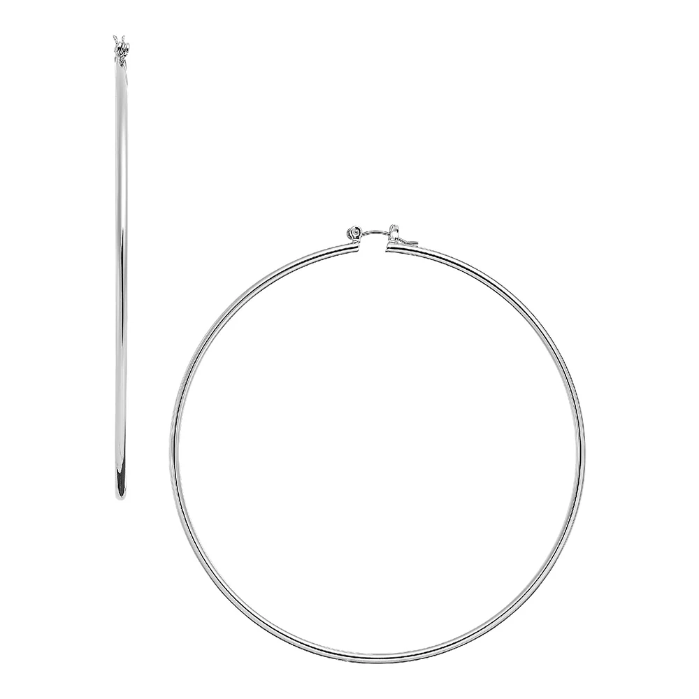 RED by KISS Gold / Silver Plated Pincatch Hoop Earrings - Image 49