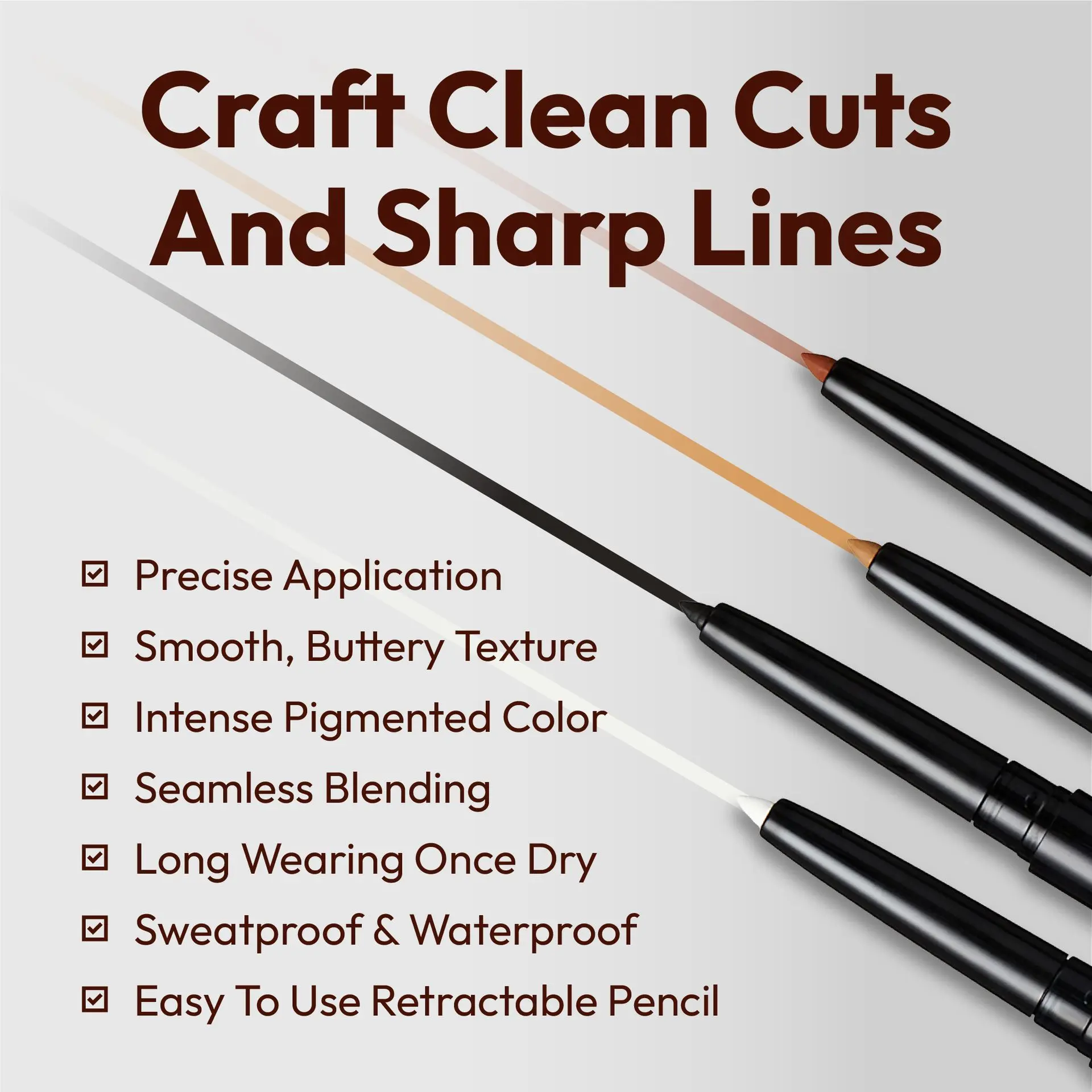 Red PRO Groomane Barber Line Up Pencil - Hairline & Eyebrow Grooming Pencil - Image 43