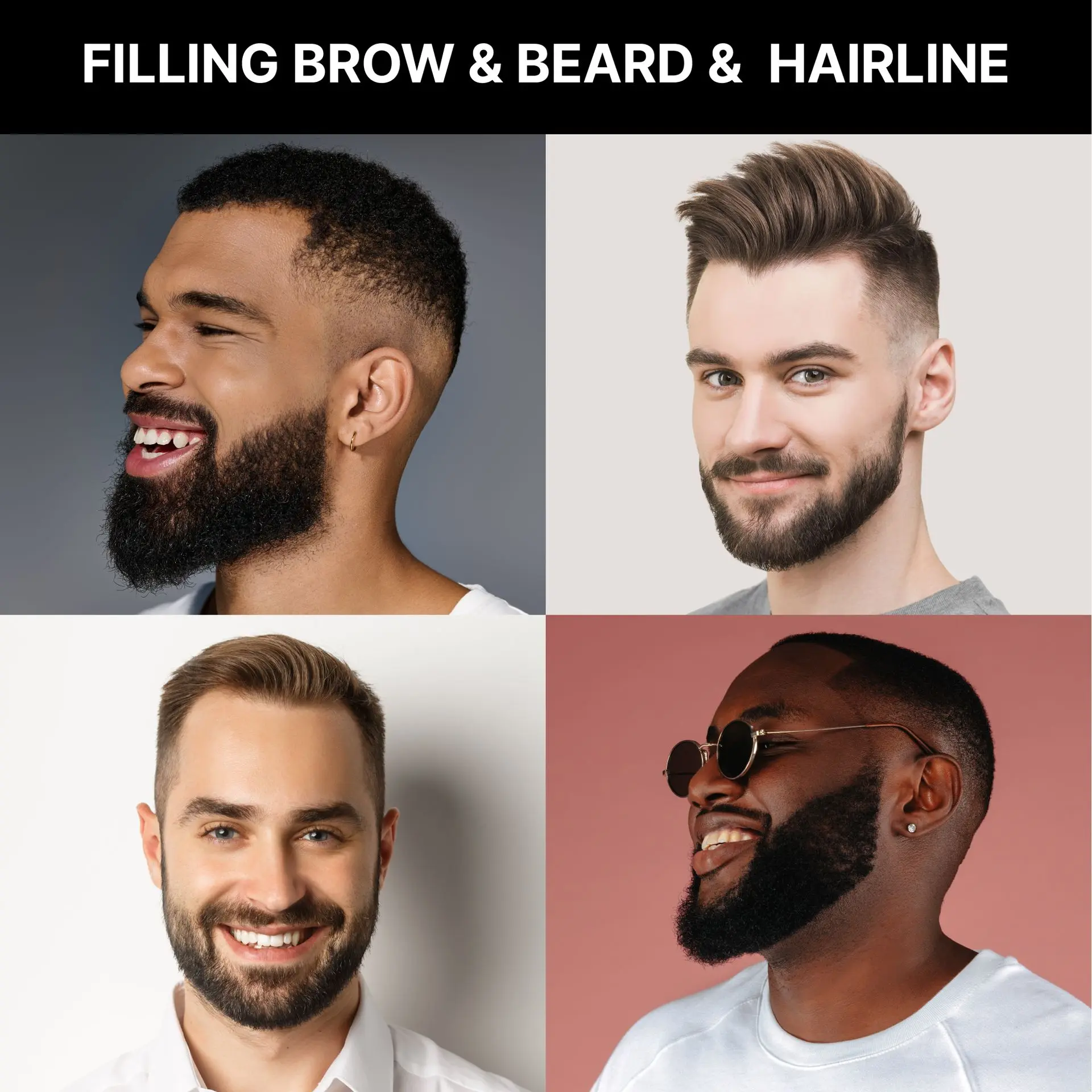 RED by KISS Groomane Beard Filler Pen for Men -  Dual Tip with Blending Brush - Image 9