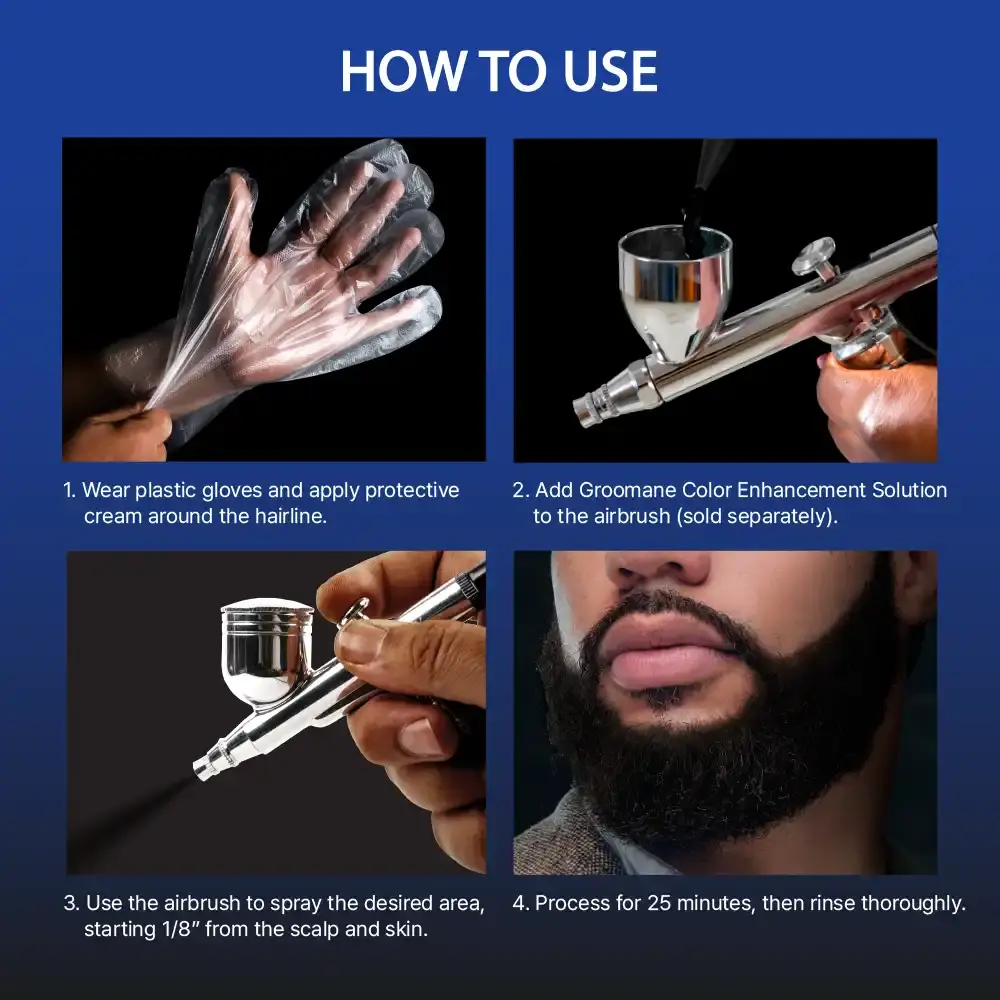 Red PRO Groomane Beard Lineup Color Enhancement – Premixed for Airbrush Use - Image 12