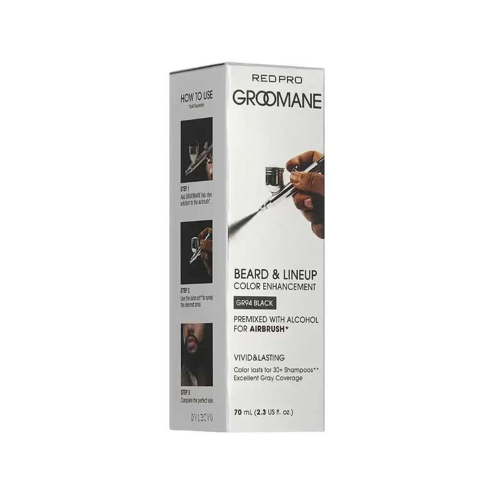 Red PRO Groomane Beard Lineup Color Enhancement – Premixed for Airbrush Use - Image 29