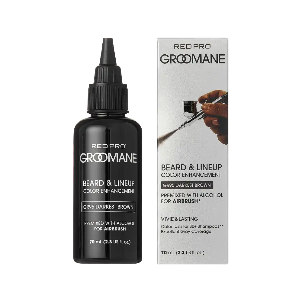 Red PRO Groomane Beard Lineup Color Enhancement – Premixed for Airbrush Use - Image 3