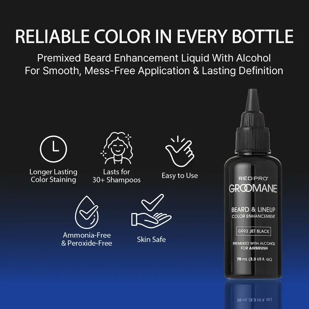 Red PRO Groomane Beard Lineup Color Enhancement – Premixed for Airbrush Use - Image 7