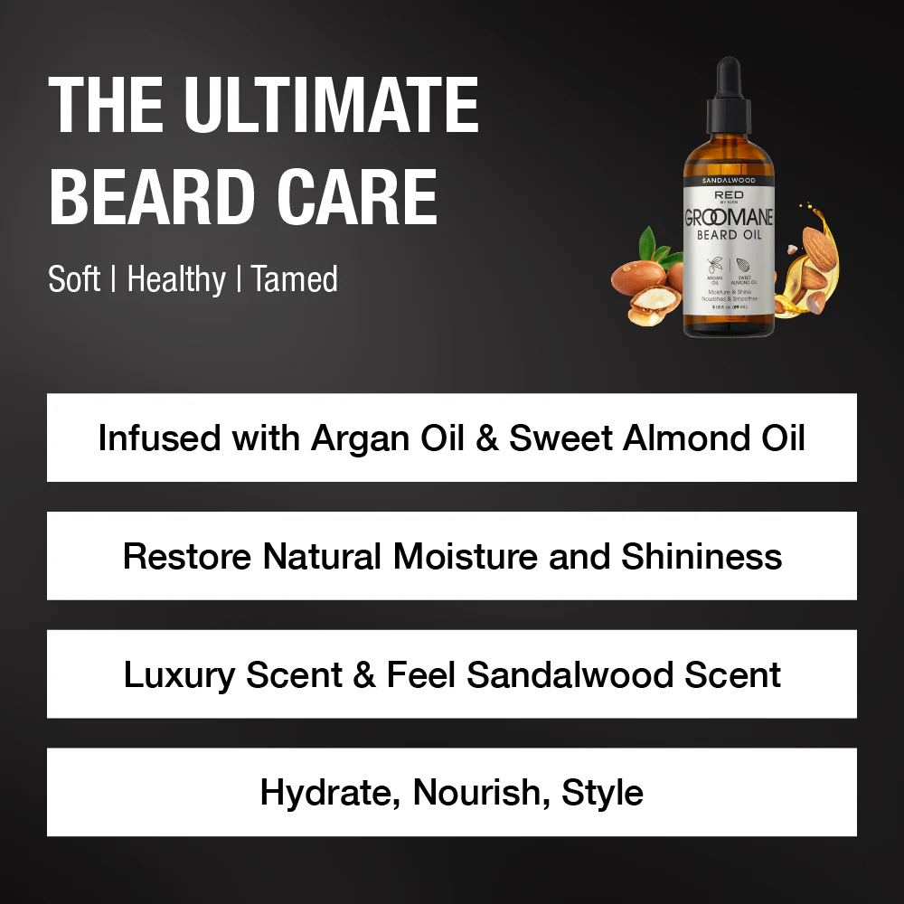 RED by KISS Groomane Beard Oil - Image 2