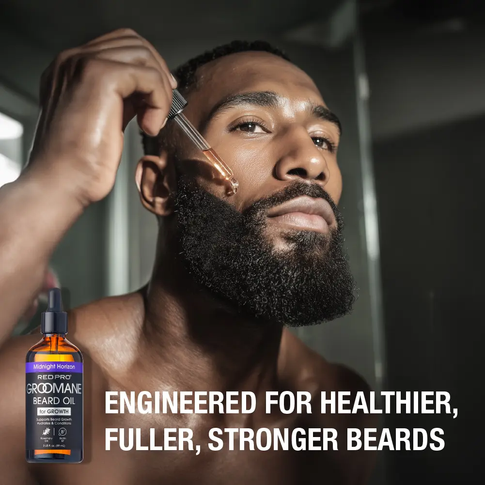 RED by KISS Groomane Beard Oil for Growth – Biotin & Argan Infused - Image 30