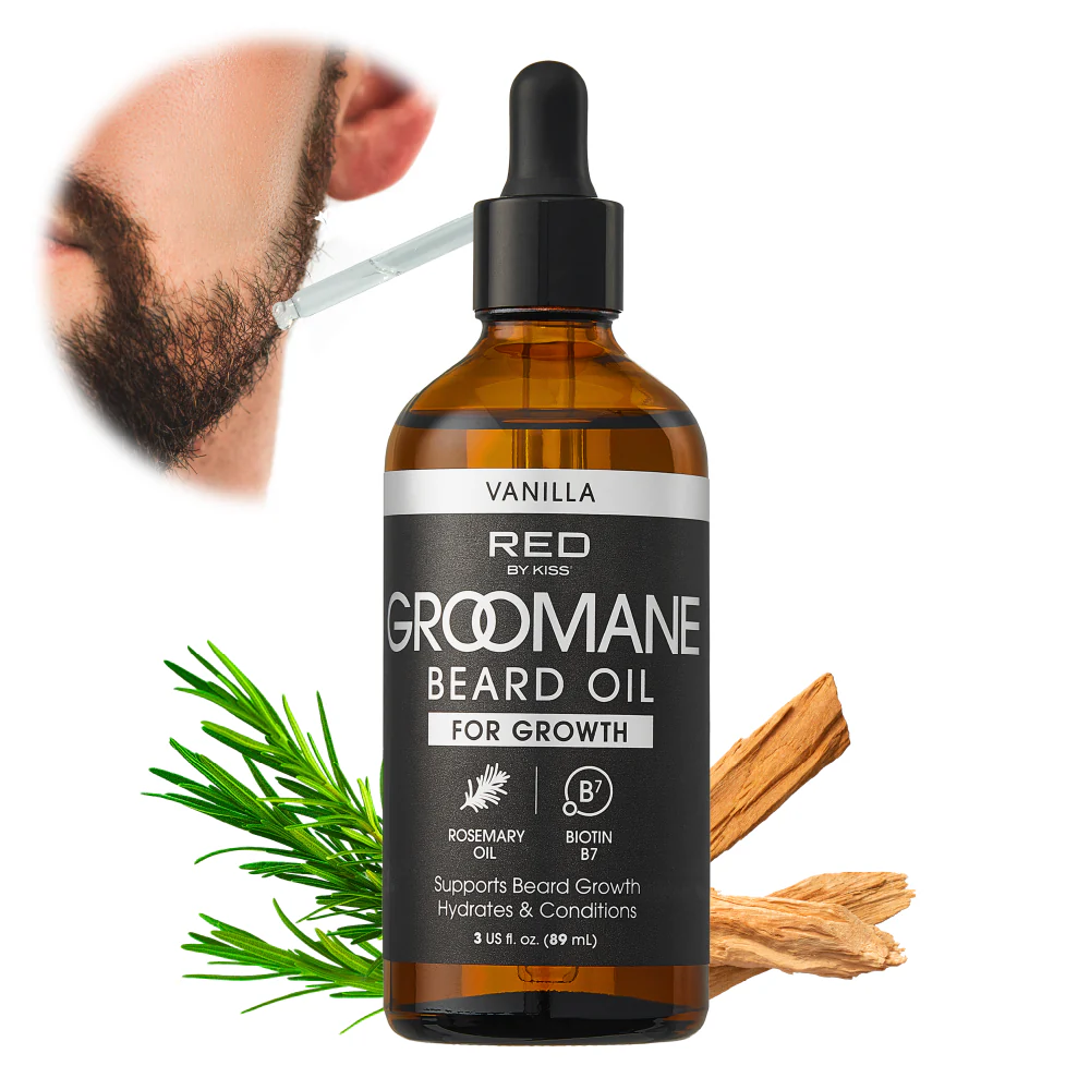 RED by KISS Groomane Beard Oil for Growth – Biotin & Argan Infused - Image 8