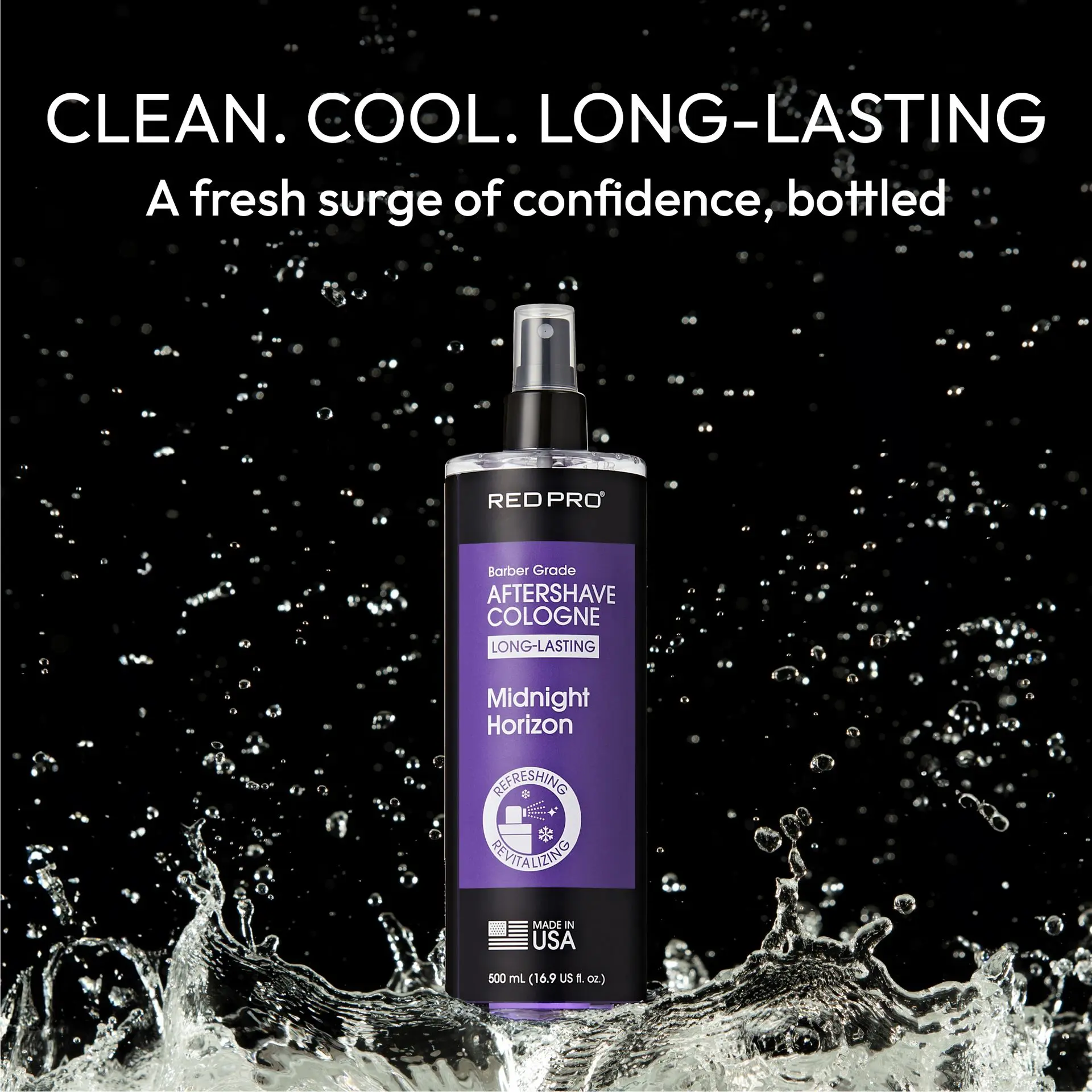 Red PRO Groomane Cooling Aftershave Cologne for Men - Image 103