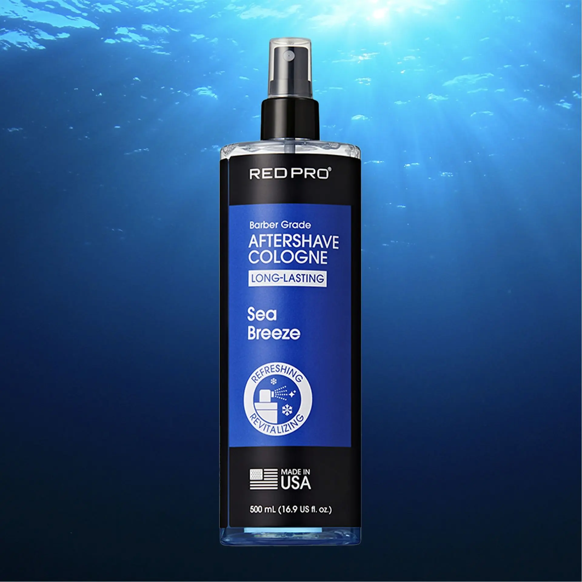 Red PRO Groomane Cooling Aftershave Cologne for Men - Image 36