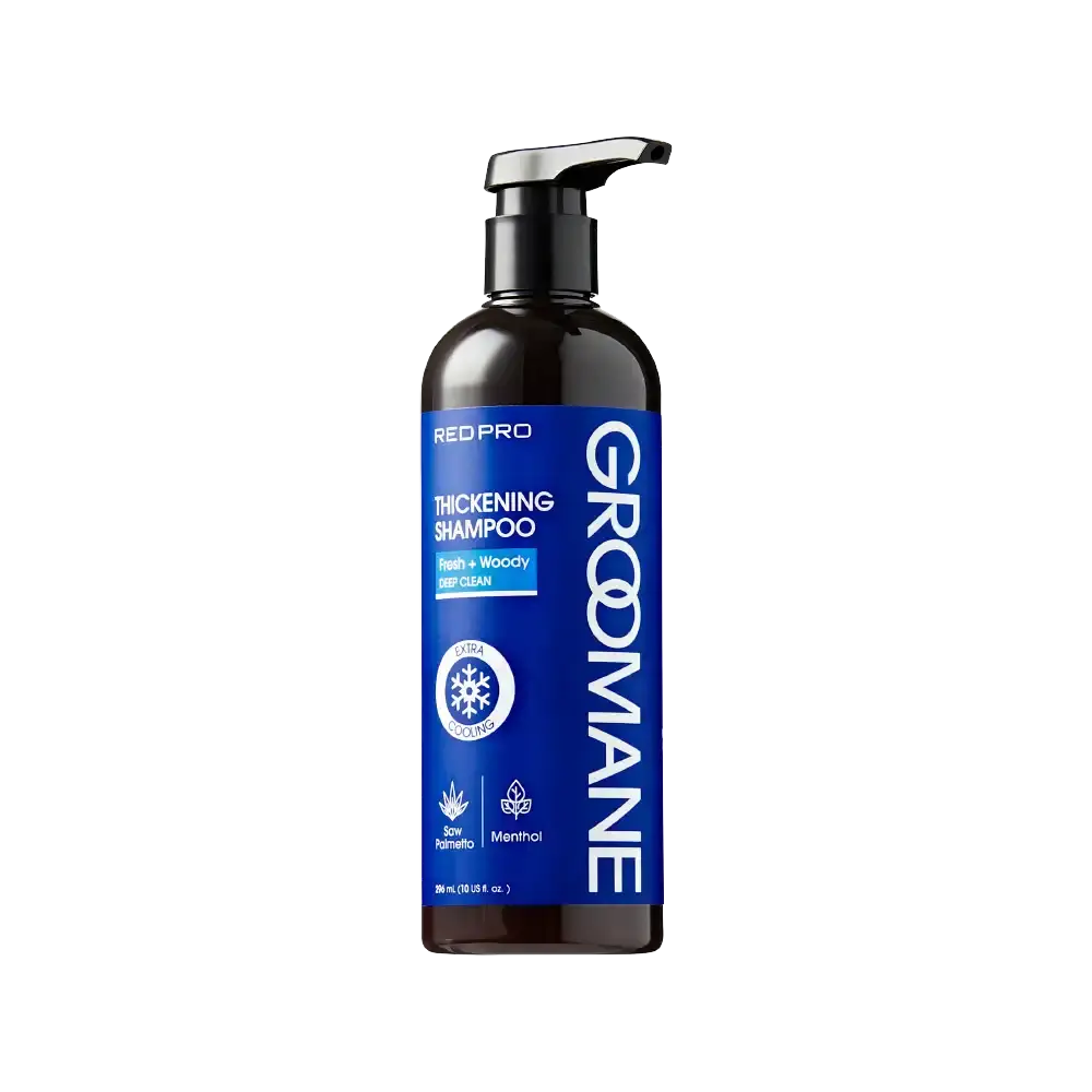 Red PRO Groomane Men’s Biotin Shampoo – Clarifying Anti-Dandruff & Hair Loss Care with Caffeine & Menthol - Image 7