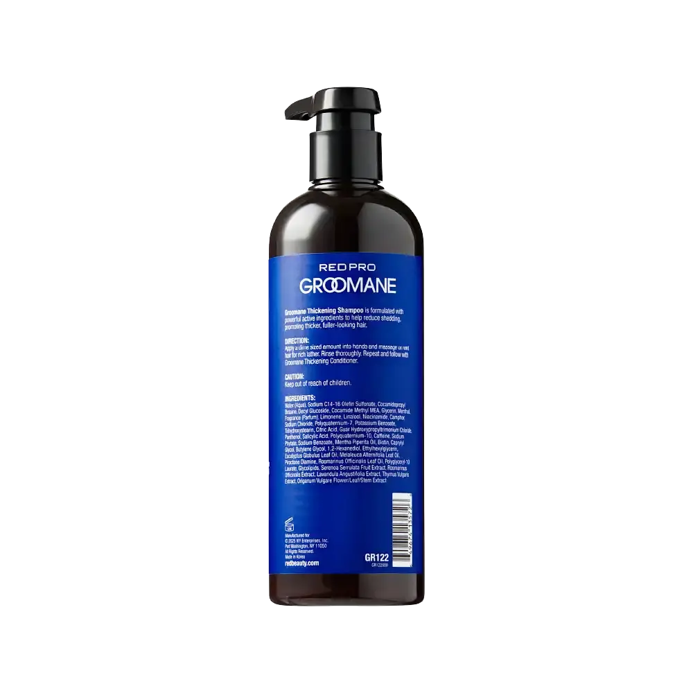 Red PRO Groomane Men’s Biotin Shampoo – Clarifying Anti-Dandruff & Hair Loss Care with Caffeine & Menthol - Image 9