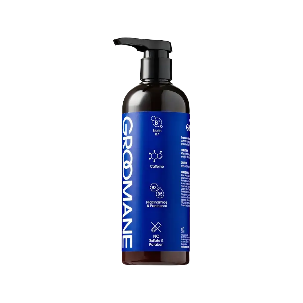 Red PRO Groomane Men’s Hair Conditioner – Thickening & Anti-Hair Loss with Biotin & Caffeine - Image 8
